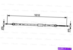 Brake Cable ���m�[�N���IIV�O�����h�g�D�[��1987482636�̃{�b�V���p�[�L���O�u���[�L�P�[�u�� BOSCH Parking Brake Cable For RENAULT Clio IV Grandtour 1987482636�y���s�A���i�z