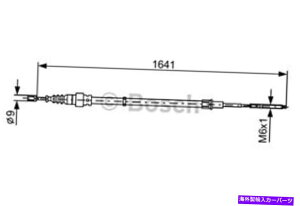 Brake Cable �{�b�V���p�[�L���O�u���[�L�P�[�u���t�B�b�g�V�[�g�R���h�o�C�r�UVW�t���C�g�|��93-02 BOSCH Parking Brake Cable Fits SEAT Cordoba Ibiza VW Flight Polo 93-02�y���s�A���i�z