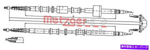 Brake Cable �I�y�������o�p���b�c�K�[�p�[�L���O�u���[�L�P�[�u���f�B�X�NA MPV 03-10 522012 METZGER Parking Brake Cable Disc For OPEL Meriva A Mpv 03-10 522012�y���s�A���i�z