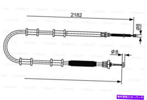 Brake Cable �t�B�A�b�g�I�y���h�u��MPV�R���{�c�A�[�̃{�b�V���p�[�L���O�u���[�L�P�[�u��1987482594 BOSCH Parking Brake Cable For FIAT OPEL Doblo Mpv Combo Tour 1987482594
