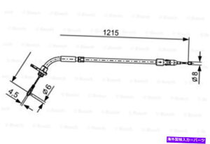 Brake Cable {bVp[LOu[LP[u̓ZfXW245 W169 W168nb`obN2004-ɓK܂ BOSCH Parking Brake Cable Fits MERCEDES W245 W169 W168 Hatchback 2004-