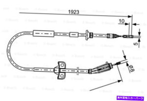 Brake Cable �{�b�V���p�[�L���O�u���[�L�P�[�u���t�B�b�g�{���{S60 V70�Z�_�����S��2000-2010 BOSCH Parking Brake Cable Fits VOLVO S60 V70 Sedan Wagon 2000-2010�y���s�A���i�z
