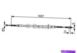 Brake Cable �{�b�V���p�[�L���O�u���[�L�P�[�u���t�B�b�g�A�E�f�BA8 4D8 4D2 S8�Z�_��1994-2002 1987477881 BOSCH Parking Brake Cable Fits AUDI A8 4D8 4D2 S8 Sedan 1994-2002 1987477881�y���s�A���i�z