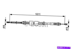 Brake Cable {bVp[LOu[LP[utBbgtH[hhZ_SI[XgA1993-20000 BOSCH Parking Brake Cable Fits FORD Mondeo Sedan Wagon AUSTRALIA 1993-2000