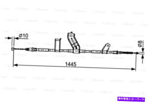 Brake Cable �{�b�V���p�[�L���O�u���[�L�P�[�u���t�B�b�g�V�{���[�r�[�g�}�e�B�Y�X�p�[�N�n�b�`�o�b�N2010- BOSCH Parking Brake Cable Fits CHEVROLET Beat Matiz Spark Hatchback 2010-�y���s�A���i�z