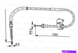 Brake Cable {bVp[LOu[LP[u̓~j[hX^[N[p[D S SD JCW GP ONE 06-ɓK܂ BOSCH Parking Brake Cable Fits MINI Roadster Cooper D S Sd Jcw Gp One 06-