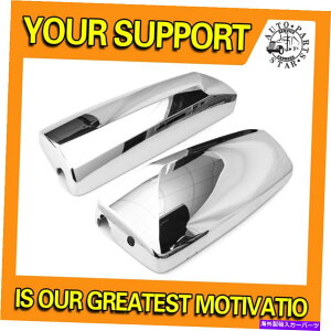 US~[ {{VNL̃NhA~[Jo[yA04-17 LH+RHTCh Chrome Door Mirror Cover pair for Volvo VNL 04-17 LH+RH Side