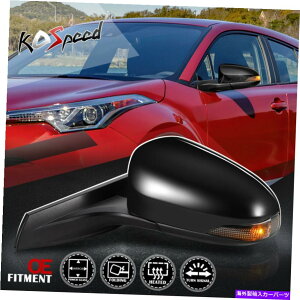 US~[ 18-19g^C-HR̃hCo[TCh쓮M^[VOiAr[~[ Driver Side Powered Heated Turn Signal Rear View Mirror for 18-19 Toyota C-HR