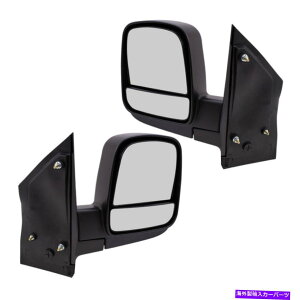 US~[ yAZbg}jATCh~[08-17V{[GNXvXGMCToĩfAKX Pair Set Manual Side Mirrors Dual Glass for 08-17 Chevrolet Express GMC Savana