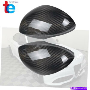 US~[ 2017-2020 Alfa Romeo Giulia QuadrifoglioTCh~[Jo[LbvJ[{t@Co[ For 2017-2020 Alfa Romeo Giulia Quadrifoglio Side Mirror Cover Caps Carbon Fiber