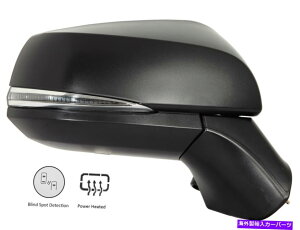 US~[ 2019-2022RAV4TCh~[tBSDMeNX`ubNȑ For 2019-2022 RAV4 Side Mirror W/BSD Signal Light Textured Black Passenger Side