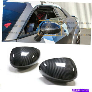 US�~���[ 2PC���A���J�[�{���t�@�C�o�[�T�C�h�r���[�~���[�J�o�[�L���b�v2009-2022�_�b�W�`�������W���[ 2Pc Real Carbon Fiber Side View Mirror Cover Caps For 2009-2022 DODGE CHALLENGER�y���s�A���i�z