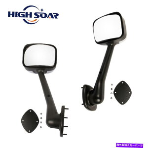 US�~���[ Freightliner Cascadia Chrome Hood Mirror�y�A�̎��t���L�b�gLH+RH 08-18 For Freightliner Cascadia Chrome Hood Mirror Pair with Mounting kits LH+RH 08-18