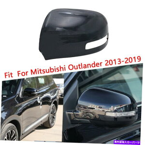 US~[ ̍TChAr[EBO~[Jo[gOHAEg_[ɓKĂ܂ Left Black Side Rear View Wing Mirror Cover Trim Fit For Mitsubishi Outlander