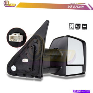 US�~���[ 2007-17�g���^�c���h���Z�R�C�A�����v�̉E���u���b�N�p���[�q�[�g�~���[ Right Side Black Power Heated Mirror For 2007-17 Toyota Tundra Sequoia Lamp