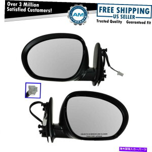 US~[ TChr[~[́AYL[up̃p[MeNX`[tLHRHyAZbgLbg Side View Mirrors Power Heated Textured LH & RH Pair Set Kit for Nissan Cube