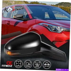 US~[ 18-19g^C-HȐq̉M^[VOiAr[~[ Passenger Side Powered Heated Turn Signal Rear View Mirror for 18-19 Toyota C-HR