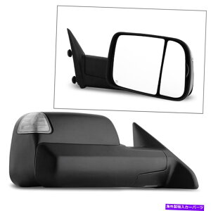 US�~���[ [�E] 2010-2012 RAM 1500��LED�M�������܂��������p���[���M������~���[ [Right]Power Heated Towing Mirror w/LED Signal Puddle For 2010-2012 Ram 1500�y���s�A���i�z