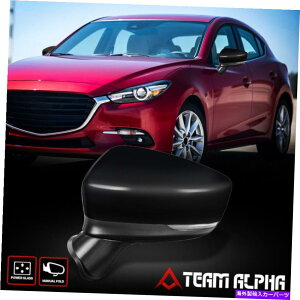 US~[ 2017-2018 Mazda 3 [hCo[] OEX^C̃p[+M~[ Fits 2017-2018 Mazda 3 [Left Driver Side] OE Style Powered Adjust+Signal Mirror