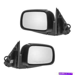 US~[ TRQp[TCh~[eNX`ubNyAZbglHERH02-06 CR-V TRQ Power Side Mirrors Textured Black Pair Set Left LH & Right RH for 02-06 CR-V