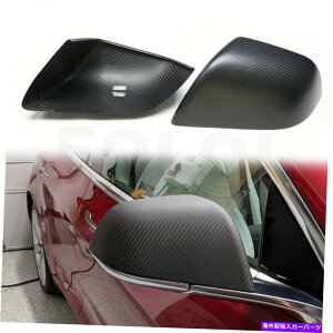 US~[ 2016-2022̃eXf3}bgAJ[{t@Co[TCh~[LbvJo[AhI For 2016-2022 Tesla Model 3 Matte Real Carbon Fiber Side Mirror Cap Cover Add-on