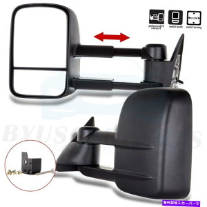 US�~���[ 1988-98�V�{���[GMC C/K C10 1500-3500�p���[�L�����p�[�T�C�h�y�A�̂������ Towing Mirrors For 1988-98 Chevy GMC C/K C10 1500 - 3500 Power Camper Side Pair�y���s�A���i�z