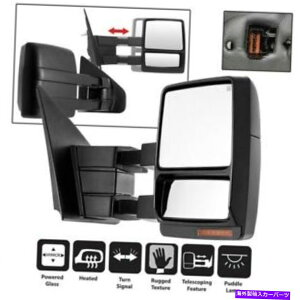 USミラー 07-14 FORD F-150 POWER加熱アンバーLED信号乗客側のけん引鏡 07-14 Ford F-150 Power Heated Amber LED Signal Passenger Side Towing Mirror