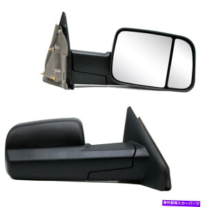 US~[ 2003 Dodge RAM 2500g[[̃tbvAbv+Ẽ}jAyA~[ Manual Pair Towing Mirrors for 2003 Dodge Ram 2500 Trailer Flip-Up Left+Right