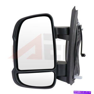 USミラー (1x)2014年の左サイドミラーラムプロマスターテクスチャフォールドブラック信号マニュアル (1X) Left Side Mirror For 2014 RAM PROMASTER Textured Fold Black Signal Manual