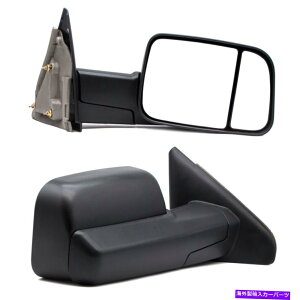 US�~���[ 2005 Dodge RAM 3500�̎蓮�A�b�v�O���[�h��������~���[ Manual Upgrade Towing Side Mirrors For 2005 Dodge Ram 3500 Extend Flip-Up LH RH�y���s�A���i�z