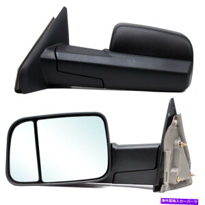 US~[ 2005 Dodge RAM 3500gbN}jAtbvAbvLH RH̃yATChr[ Pair Side View Towing Mirrors For 2005 Dodge Ram 3500 Truck Manual Flip Up LH RH