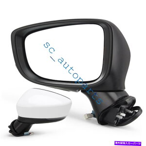 US~[ ?}c_3 2017-2018hCo[TCh5C[^[q[gȂBSM~[ ~For Mazda 3 2017-2018 White Left Driver Side 5 Wire Turn No Heat No BSM Mirror