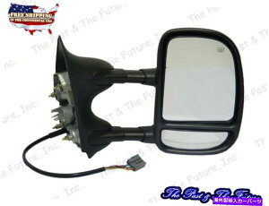 US~[ eNX`p[MM]r[fAA[hA~[E Textured Power Heated Signal Telescope Side View Dual Arm Tow Door Mirror Right