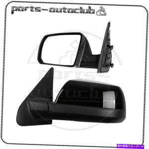 US~[ 2007-16̃p[MTCh}jA܂肽ݍg^ch̋̃yA Power Heated Side Manual Folding Black For 2007-16 Toyota Tundra Pair of Mirrors