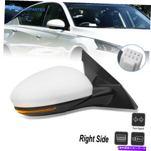 US~[ 2019-2021̃TCh~[YAeB}Mw/^[MzCgLbvq Side Mirror for 2019-2021 NISSAN ALTIMA Heated w/Turn Signal White Cap Passenger