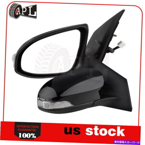 US~[ ~[p[M^[VOiRH + LHTChubNtBbg2014g^J[ Mirror Power Heated Turn Signal RH + LH Side Black Fits 2014 Toyota COROLLA