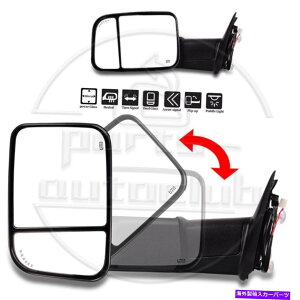 US�~���[ �h���C�o�[�T�C�h�p���[���M�^�[���v�[�h���V�O�i���g�E�~���[�t�B�b�g2009-17 RAM 1500 Driver Side Power Heated Turn Puddle Signal Tow Mirror Fits 2009-17 Ram 1500