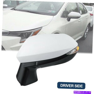 US~[ 19-21g^J[}jAtH[ĥ߂̍hCo[TChMp[KX~[ Left Driver Side Heated Power Glass Mirror For 19-21 Toyota Corolla Manual Fold