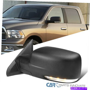 US~[ tBbg09-12_bWRAM 1500p[MhCo[TChubN~[+LEDM+܂ Fit 09-12 Dodge Ram 1500 Power Heated Driver Side Black Mirror+LED Signal+Puddle