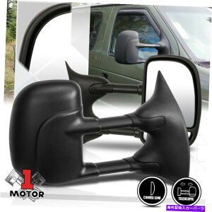US~[ [yA] 03-14 FORD E150 E250/Econoline̎蓮]TCh~[ [Pair] Manual Telescoping Towing Side Mirror for 03-14 Ford E150 E250/Econoline