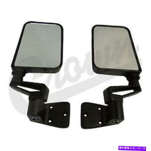 USミラー ジープラングラーのサイドドアミラーペアTJ YJ 1987-2002 82200834Kクラウン Side door Mirrors PAIR for Jeep Wrangler TJ YJ 1987-2002 82200834K Crown