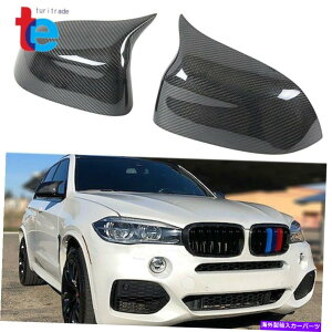US~[ J[{t@Co[TCh~[Jo[Lbv2015-2018 BMW X5 X6̌pMX^C Carbon Fiber Side Mirror Cover Caps Replacement-M Style For 2015-2018 Bmw X5 X6