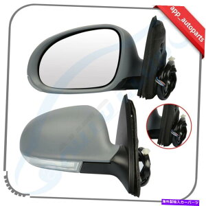 US~[ 05-10̂߂ɉMꂽyA~[vC~Op[tHNX[QWFb^vhf Pair Mirror Primed Power Heated For 05-10 Volkswagen Jetta Pudde Signal Light