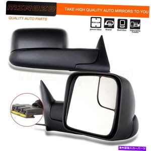 US~[ 1994Ñ~]1997N_bW1500-3500g܂ڃTCh~[yA MIROZO For 1994-For 1997 Dodge Ram 1500-3500 Extend FoldPOWER Side Mirrors pair