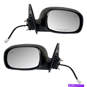 US�~���[ �g���^�c���h���_�u���L���u�ƃZ�R�C�A�p�ɉ��M���ꂽ�V�����y�A�p���[�T�C�h�r���[�~���[ New Pair Power Side View Mirror Heated for Toyota Tundra Double Cab & Sequoia