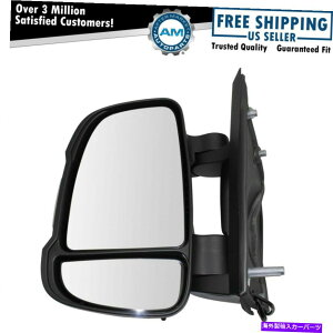 US�~���[ �~���[�}�j���A���M���e�N�X�`���u���b�N�h���C�o�[�T�C�h�����v���}�X�^�[�o���̂��߂ɍ�lh Mirror Manual Signal Textured Black Driver Side Left LH for Ram Promaster Van�y���s�A���i�z