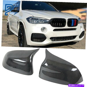 US~[ J[{t@Co[TCh~[Jo[Lbv2015-2018 BMW X5 X6̌pMX^C Carbon Fiber Side Mirror Cover Caps Replacement-M Style For 2015-2018 Bmw X5 X6