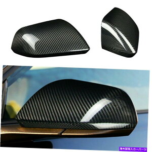 US~[ 2015-2020tH[h}X^O̖{̃J[{t@Co[hATCh~[Jo[Lbv Pair Real Carbon Fiber Door Side Mirror Cover Cap For 2015-2020 Ford Mustang
