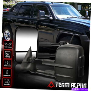 US�~���[ 1999�N����2002�N�̃V�G��/�V���o���h[�p���[+�M+��LED]�]�����̌����T�C�h�~���[ Fits 1999-2002 Sierra/Silverado[POWER+HEAT+SMOKE LED]Telescoping Tow Side Mirror