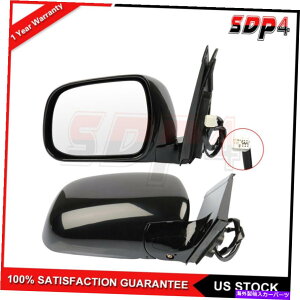 US~[ 2004N2009ÑNTXRX330/RX350/RX400Hp[MTCh~[ubNX[Y For 2004-2009 LEXUS RX330/RX350/RX400H Power Heated Side Mirrors Black Smooth